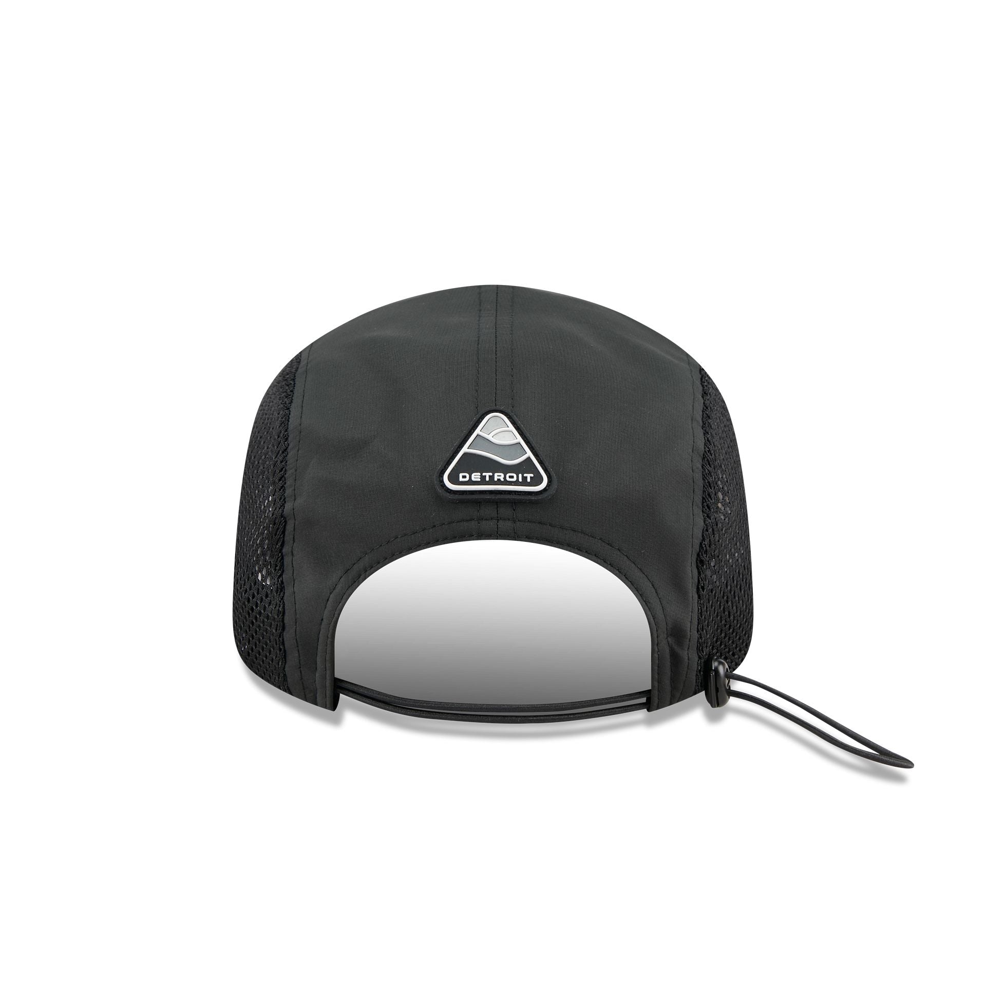 Detroit Tigers Black Poly Runner Adjustable Hat