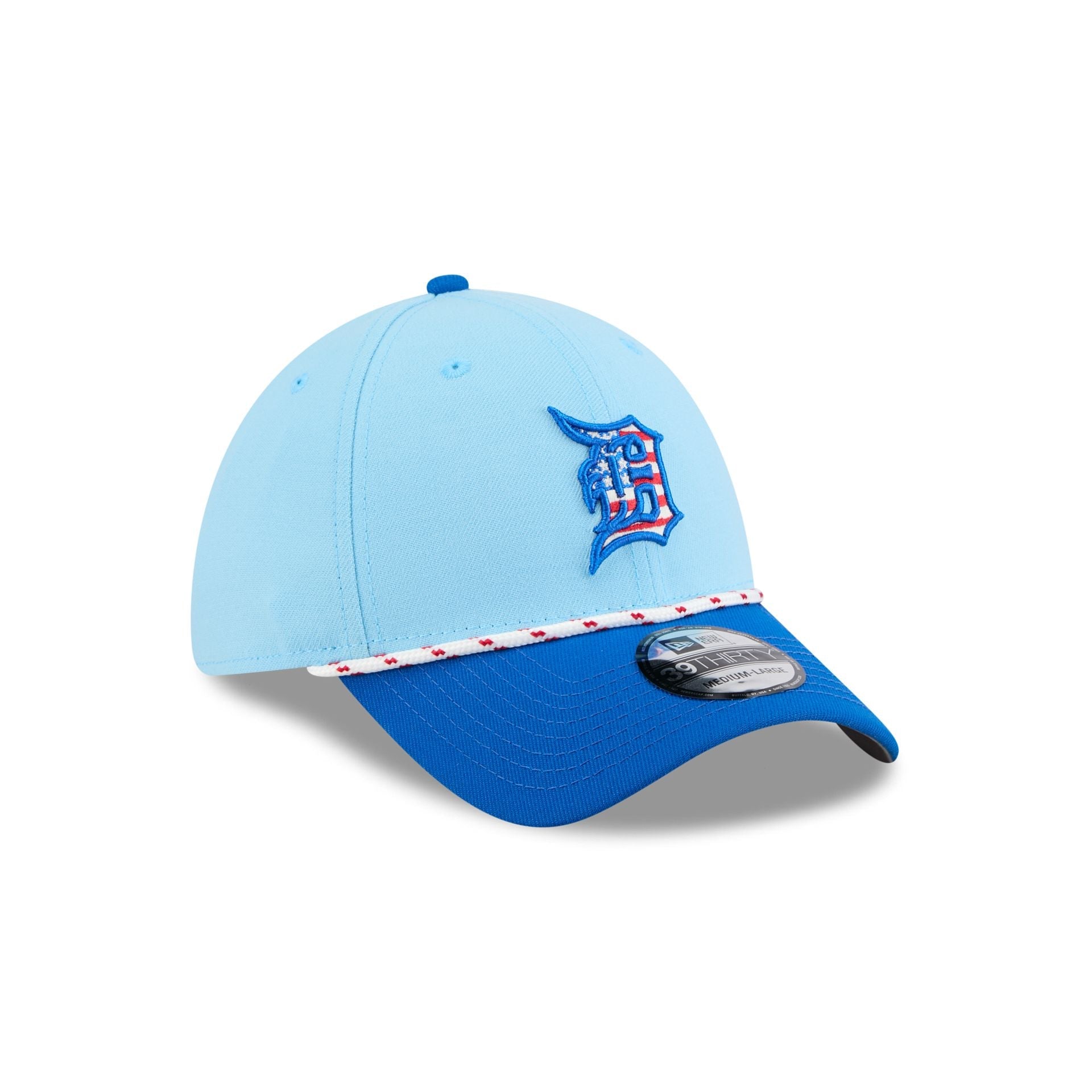 Detroit Tigers Independence Day 2025 39THIRTY Stretch Fit Hat