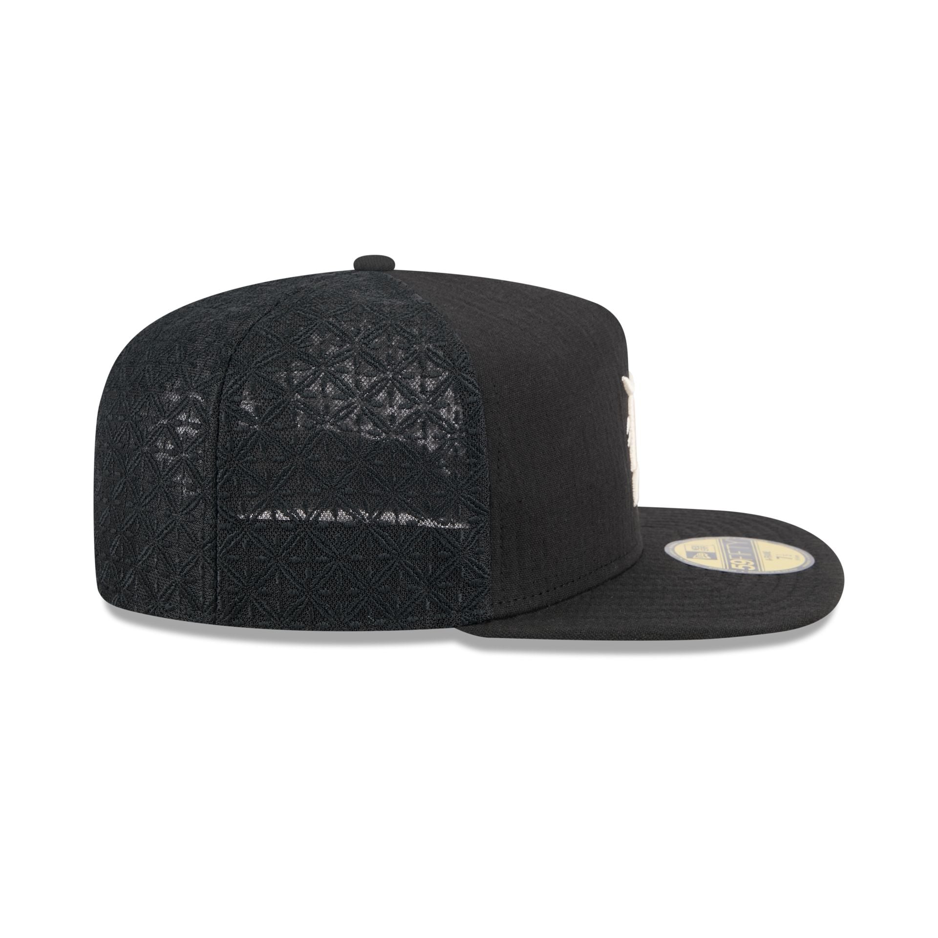 Detroit Tigers Black Mesh 59FIFTY A-Frame Fitted Hat