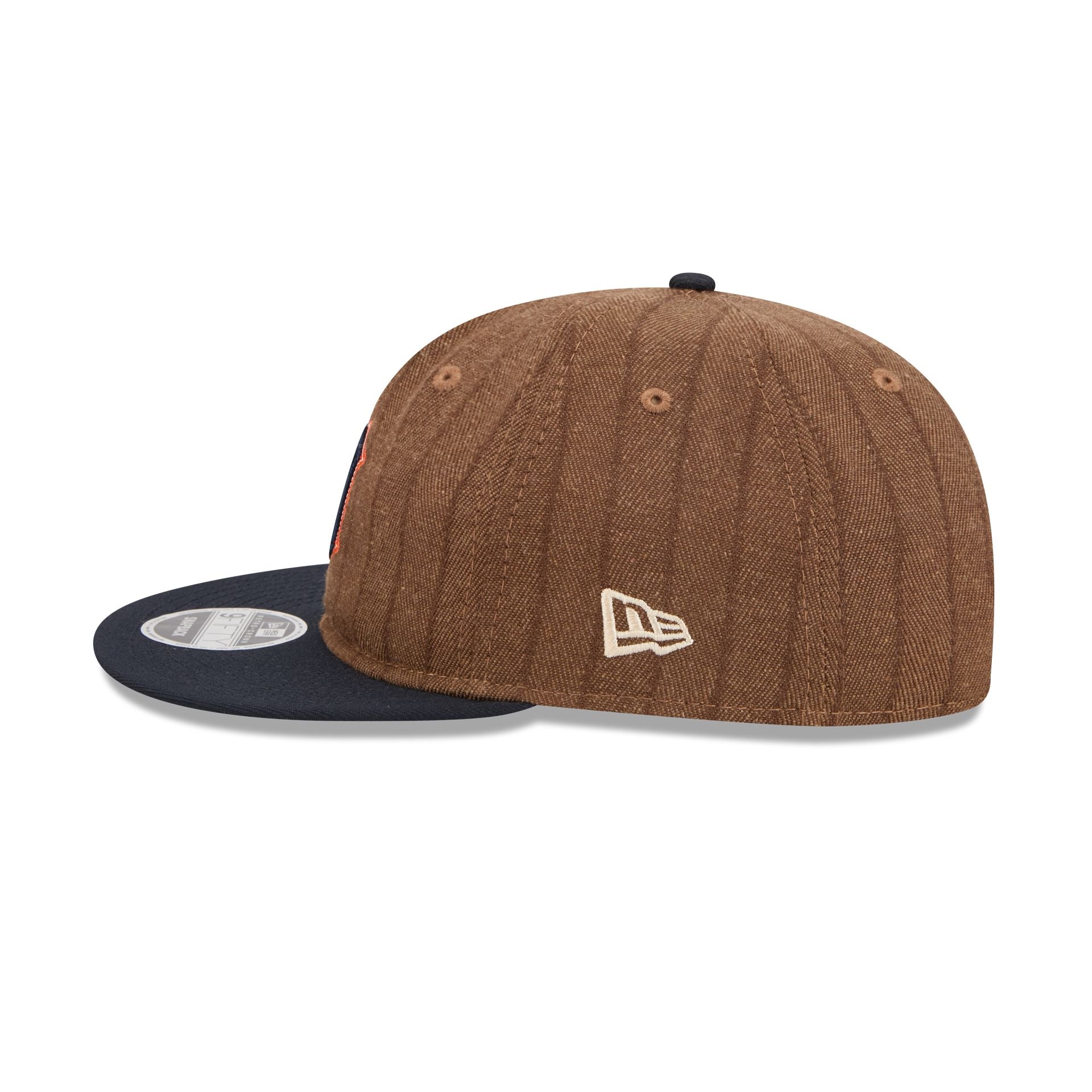 Detroit Tigers Three Looms Wool Pinstripe Retro Crown 9FIFTY Adjustable Hat