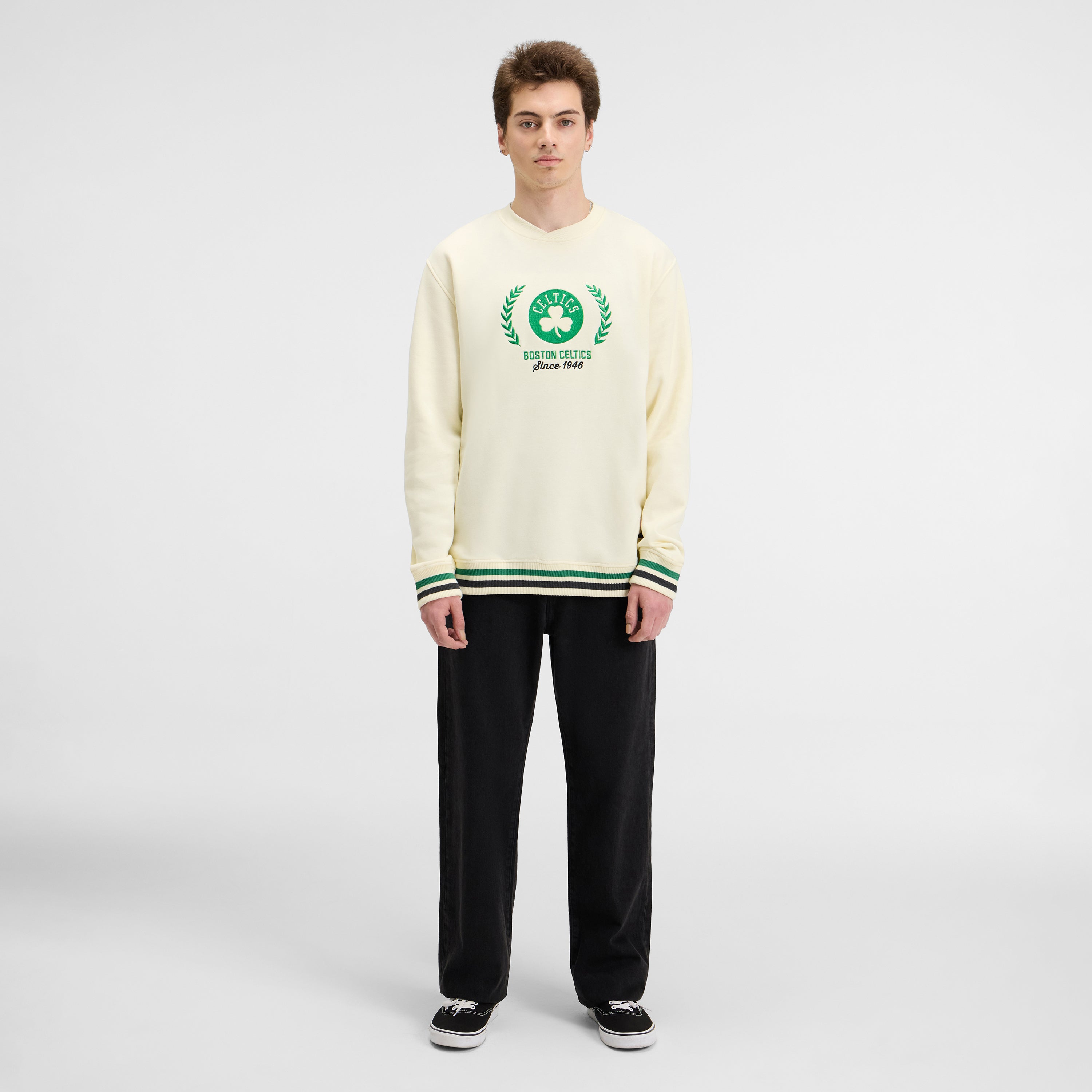 Detroit Tigers Throwback Chrome White Crewneck
