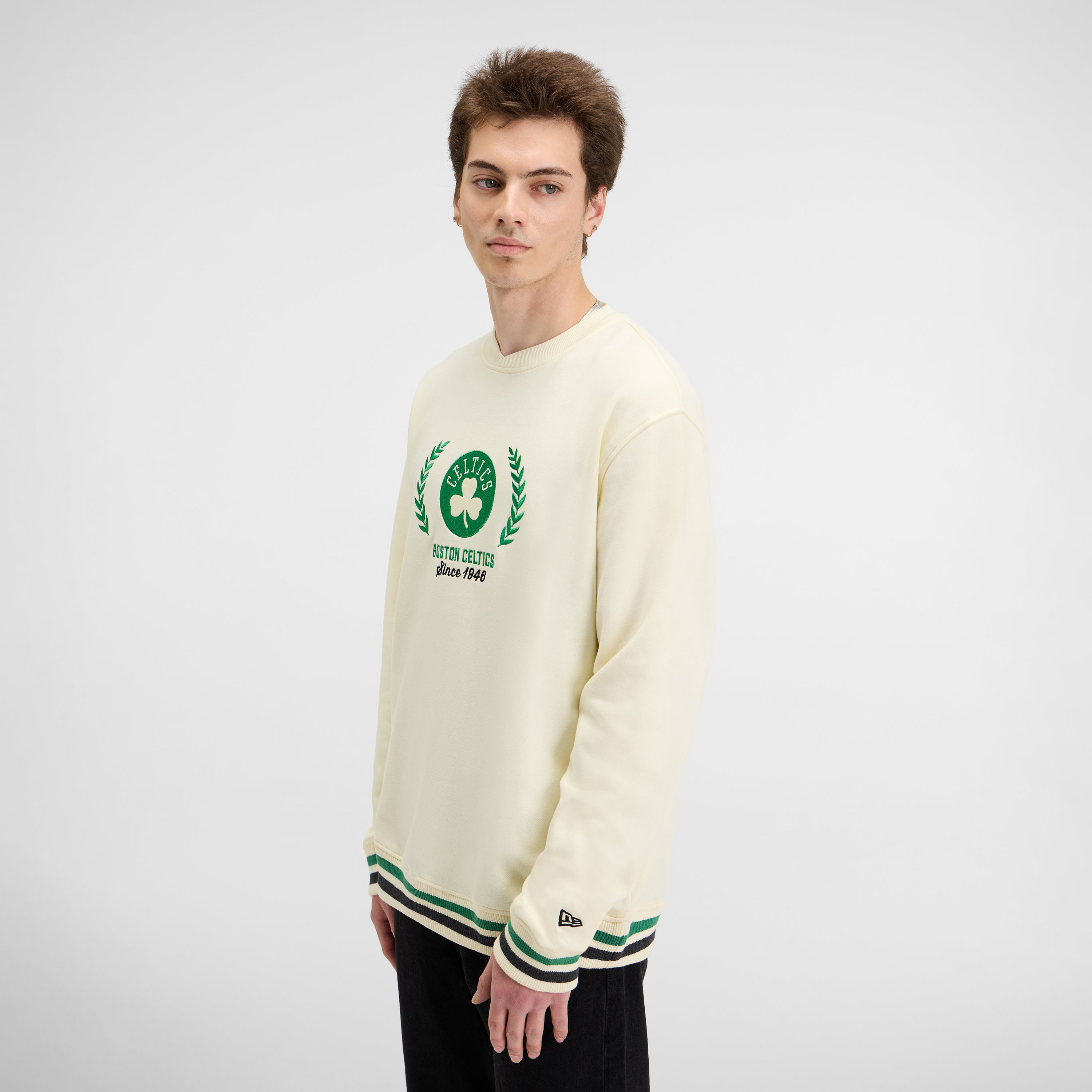 Detroit Tigers Throwback Chrome White Crewneck