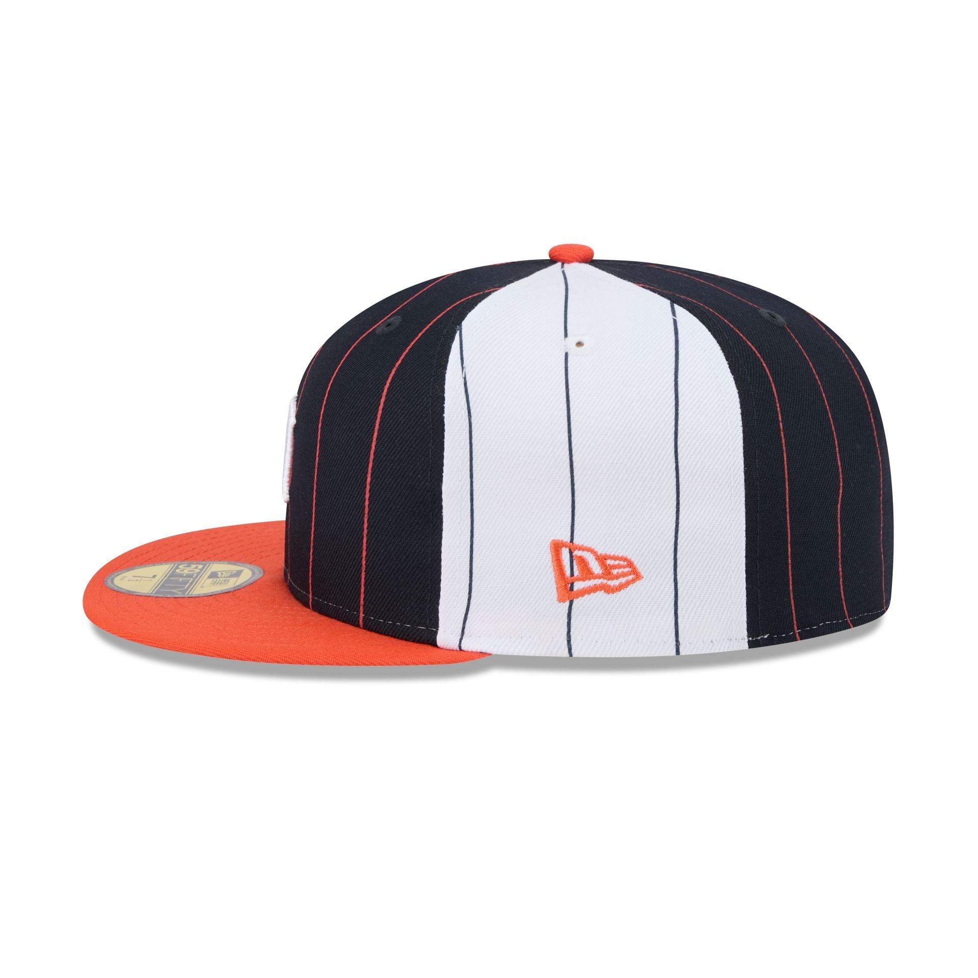 Detroit Tigers Pinstripe League Pin 59FIFTY Fitted Hat