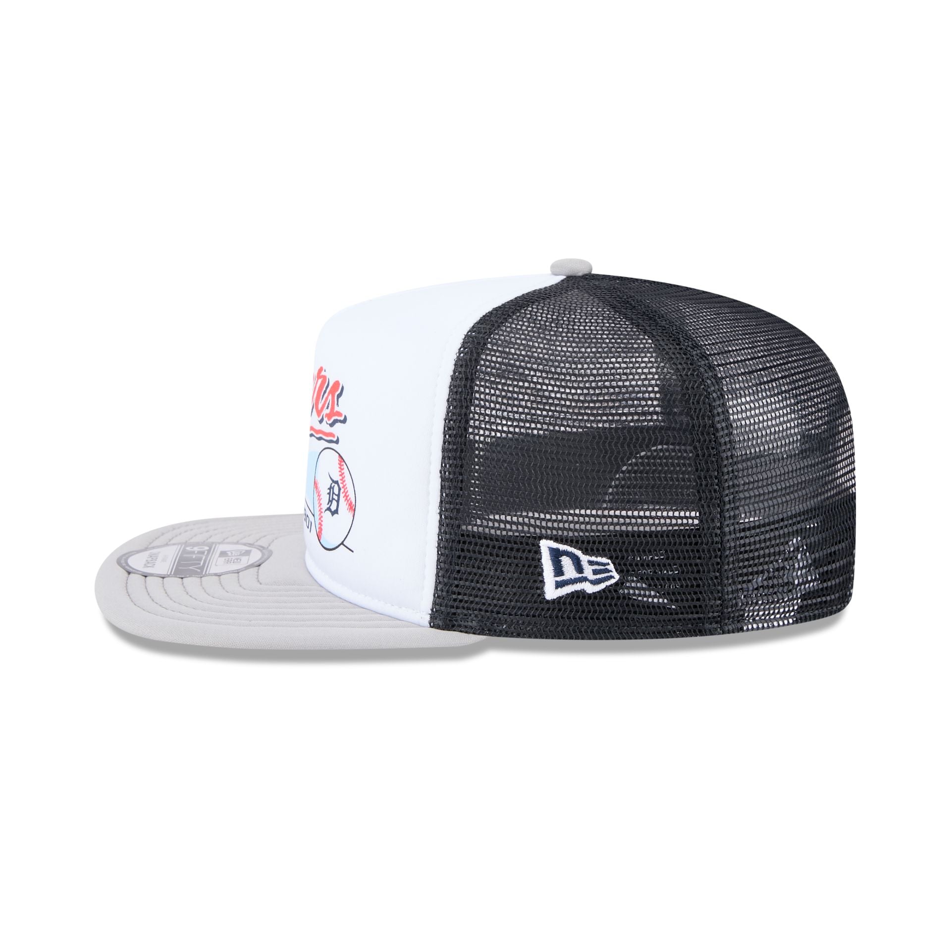 Detroit Tigers Retro Script 9FIFTY A-Frame Trucker Hat