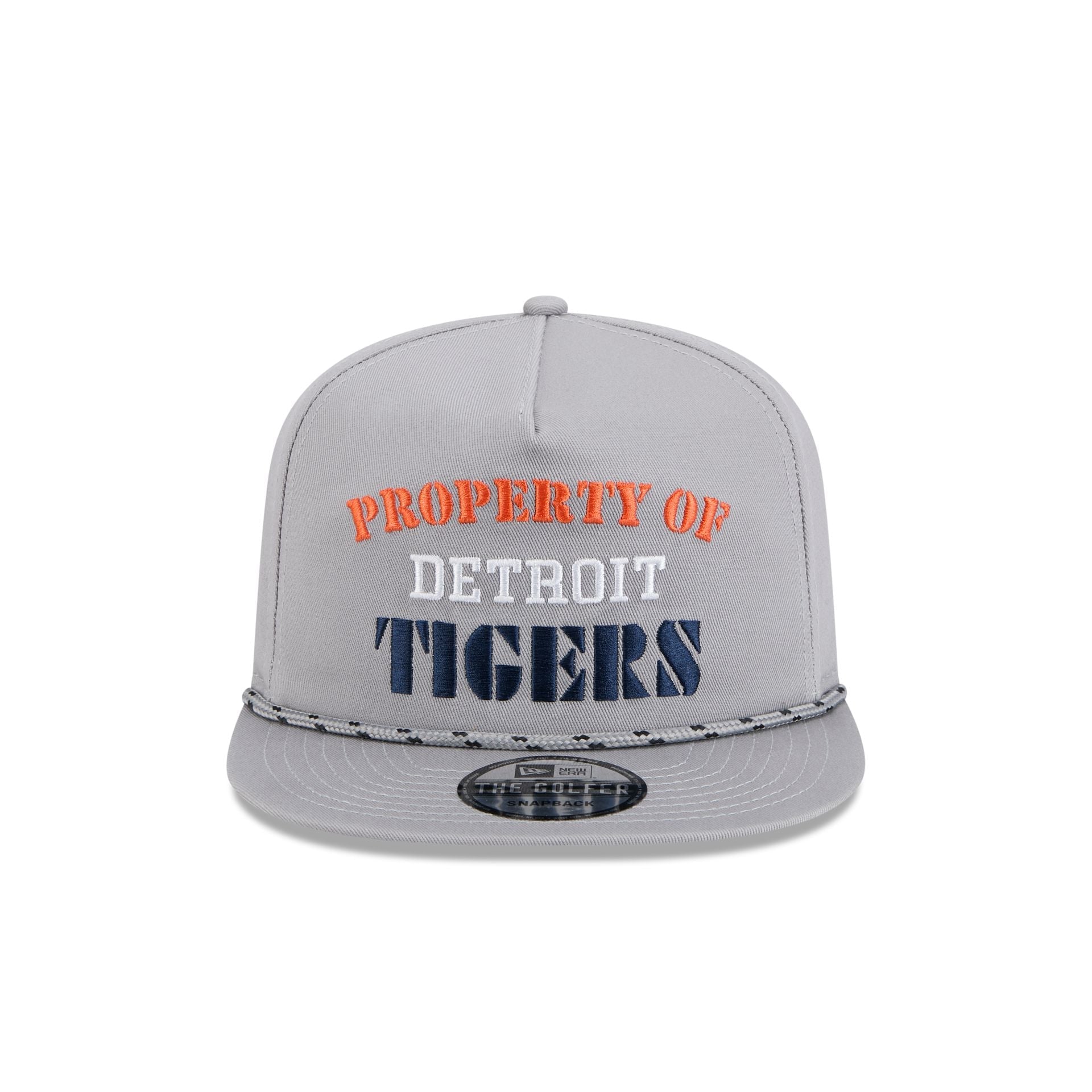 Detroit Tigers Vintage Gray Rope Golfer Hat