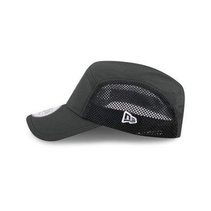 Detroit Tigers Black Poly Runner Adjustable Hat