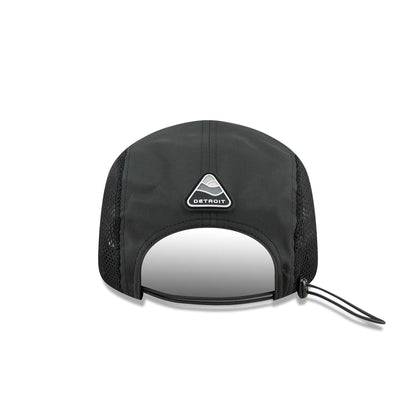 Detroit Tigers Black Poly Runner Adjustable Hat