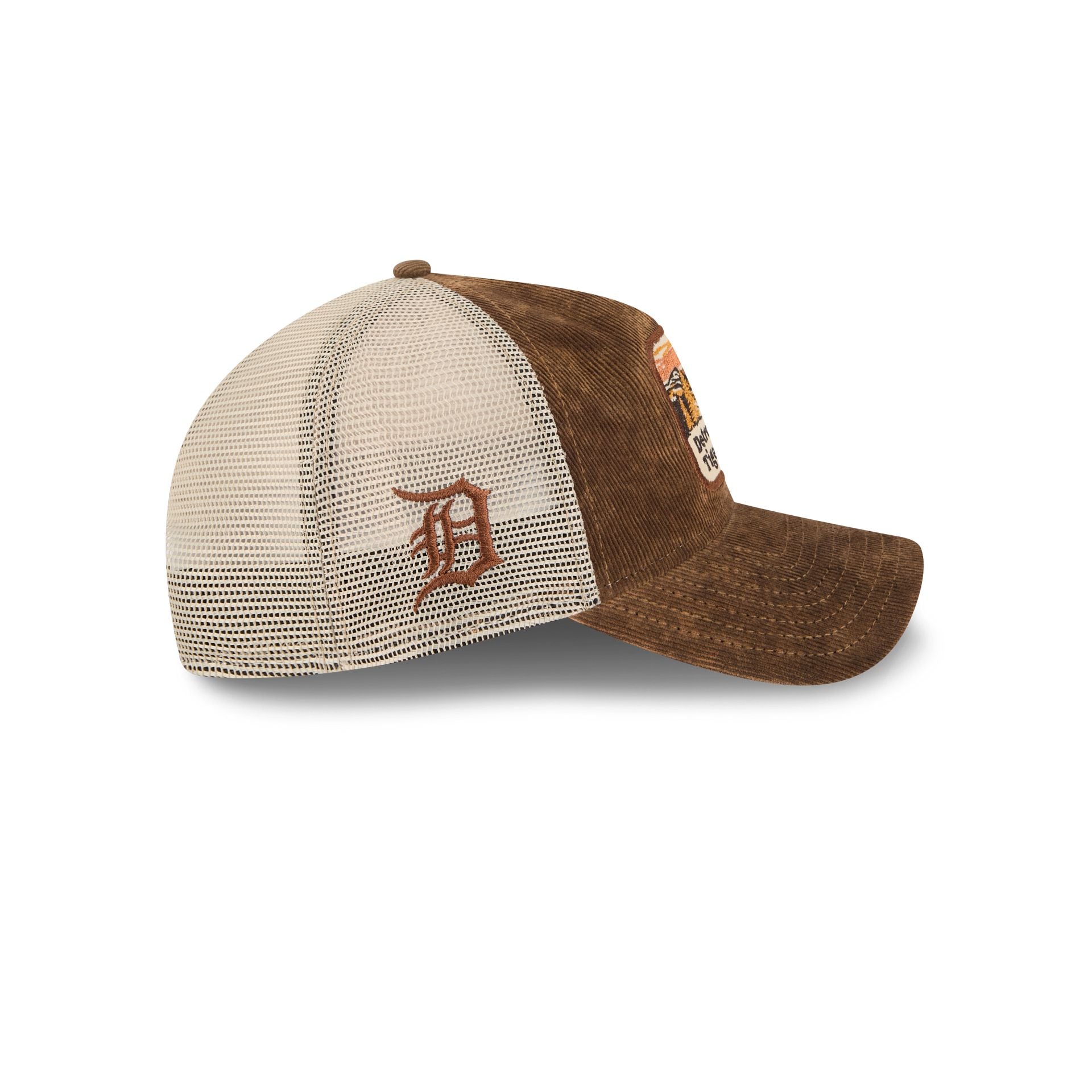 Detroit Tigers Vintage Landscape Brown 9TWENTY A-Frame Trucker Hat