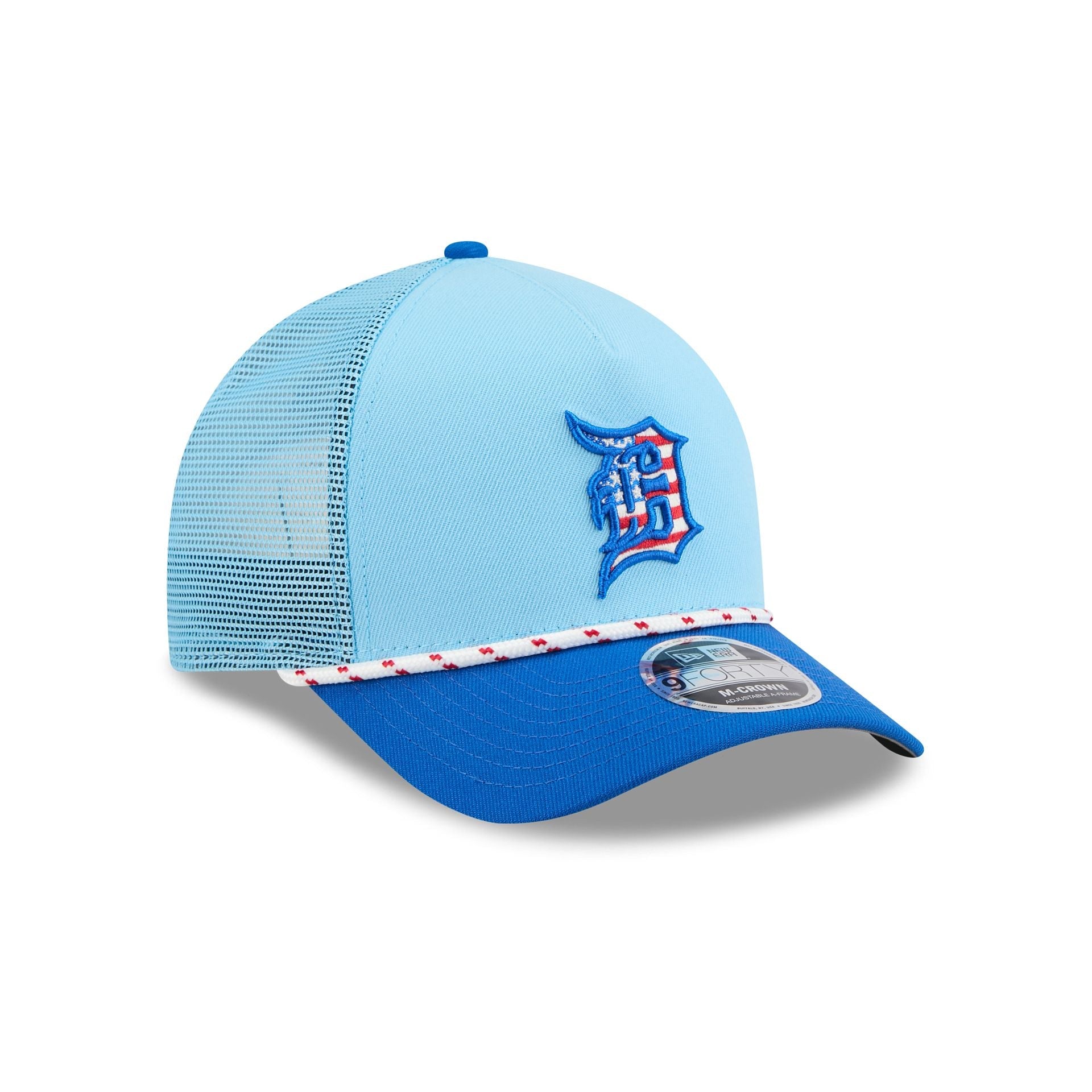 Detroit Tigers Independence Day 2025 9FORTY M-Crown A-Frame Trucker Hat