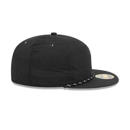 Detroit Tigers Black Poly Rope Split Panel 59FIFTY Fitted Hat